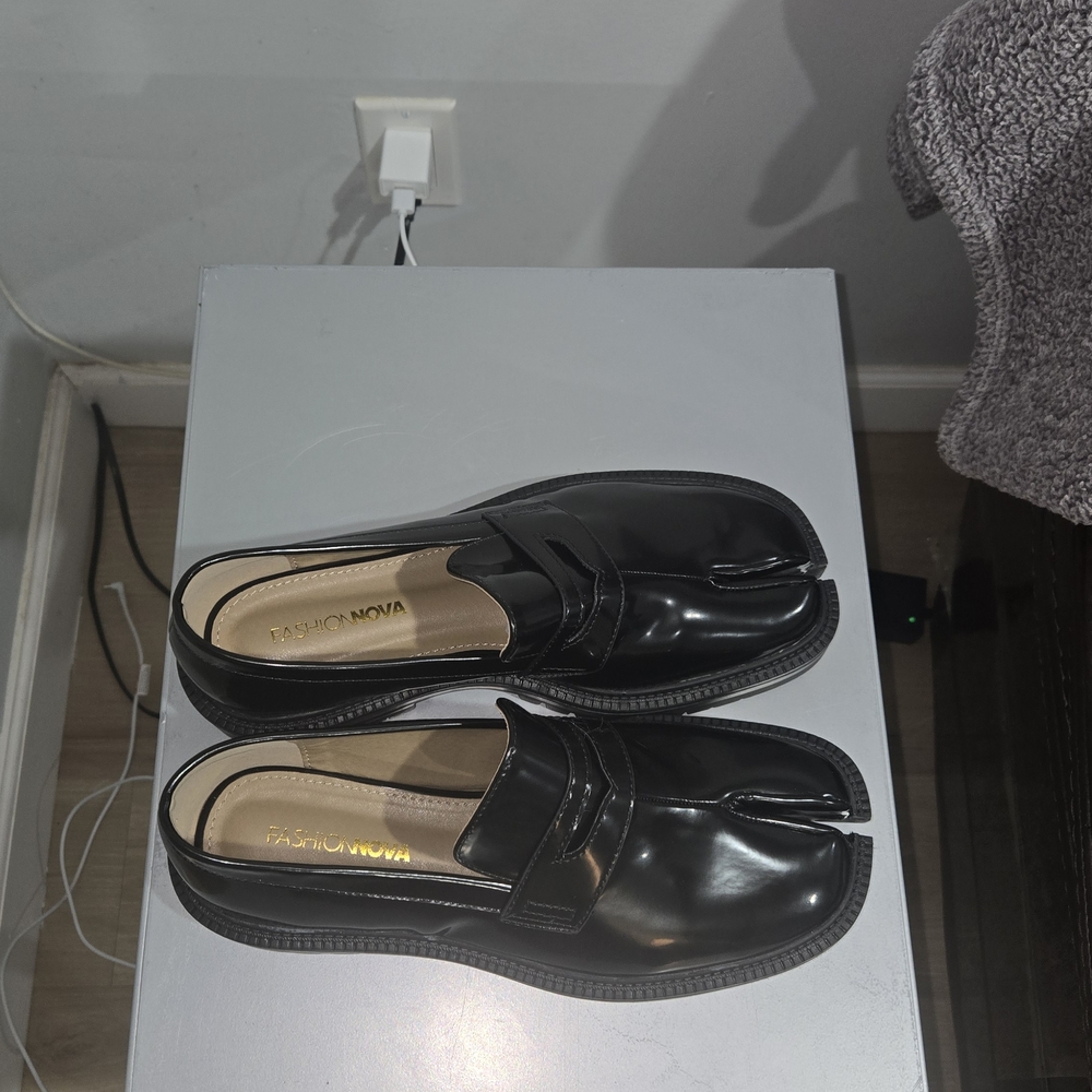 Fashion Nova Black Loafers